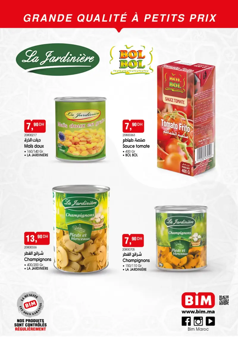 Catalogue Bim Maroc Divers produits alimentaires