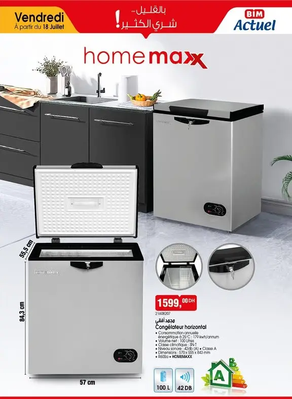 Spécial Congélateur HOMEMAXX 100 litres