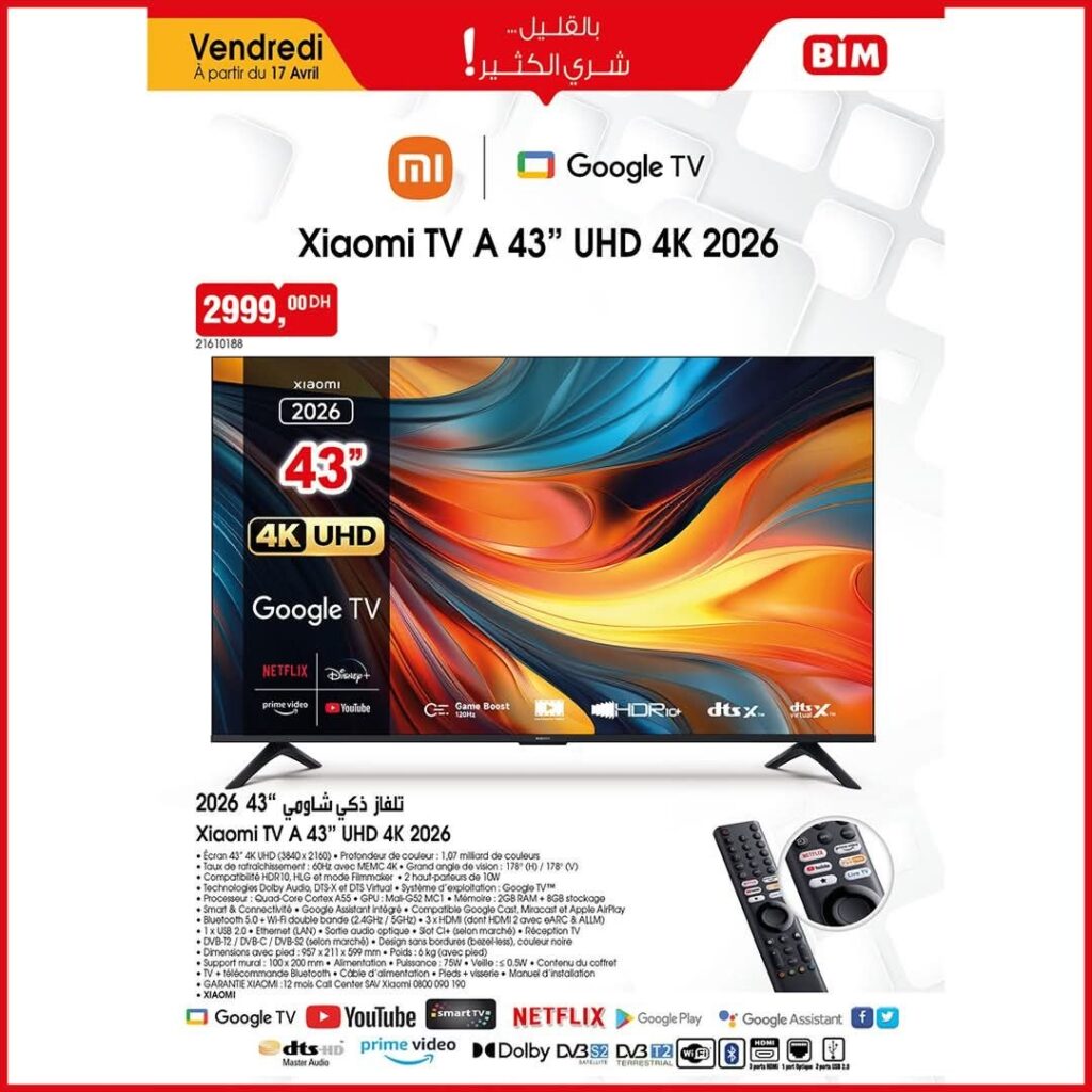 Catalogue Bim 17 Avril 2026 Trottinette électrique et Vélo avril 2026 catalogue-bim-TV-xiomi-17-avril-2026