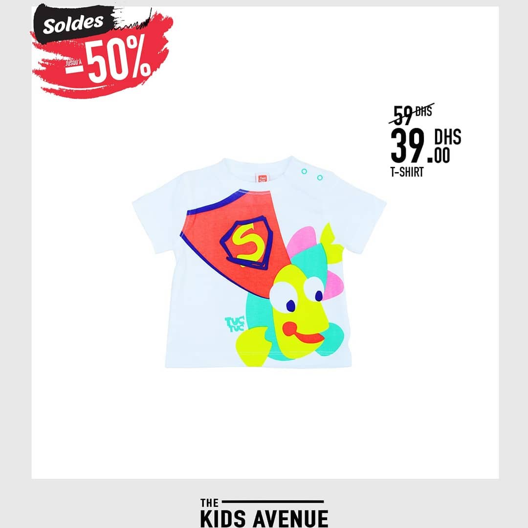 Soldes Kids Avenue MH T-shirt pour bébé garçon 39Dhs au lieu de 59Dhs عروض اسواق السلام mai 2024