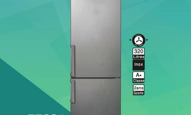 Soldes Aswak Assalam Réfrigérateur combiné CANDY 320L 5399Dhs au lieu de 5599Dhs عروض اسواق السلام avril 2024