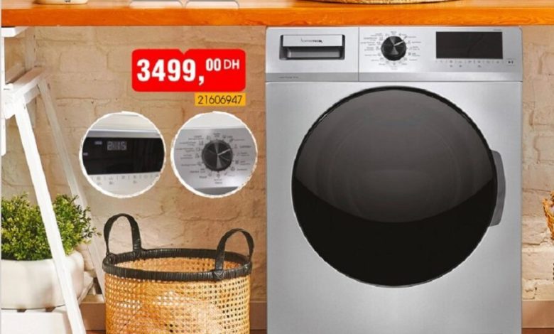 Catalogue Bim Maroc machine à laver séchante 2en1 HOMAXX 3499Dhs