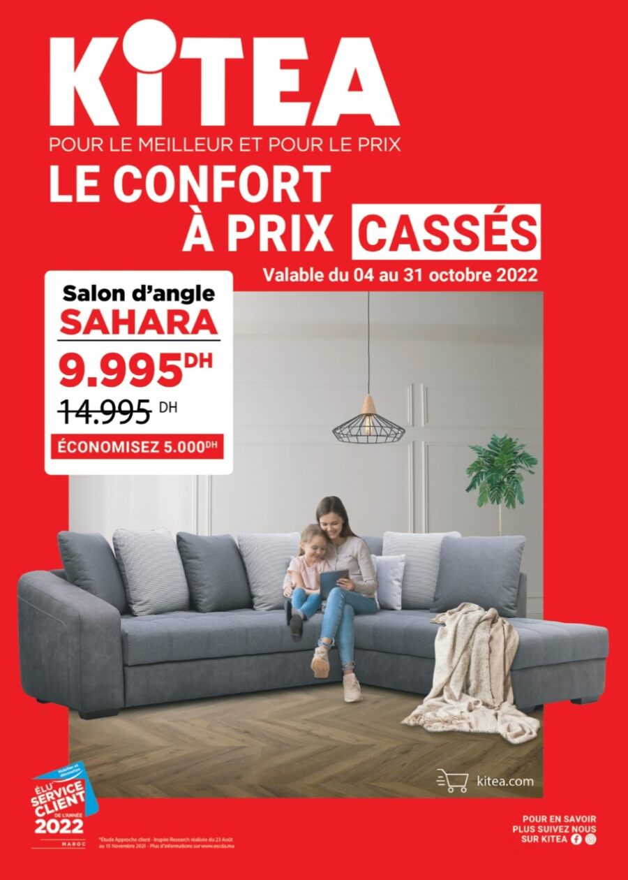 Catalogue Kitea Confort à prix cassés du 4 au 31 octobre 2022