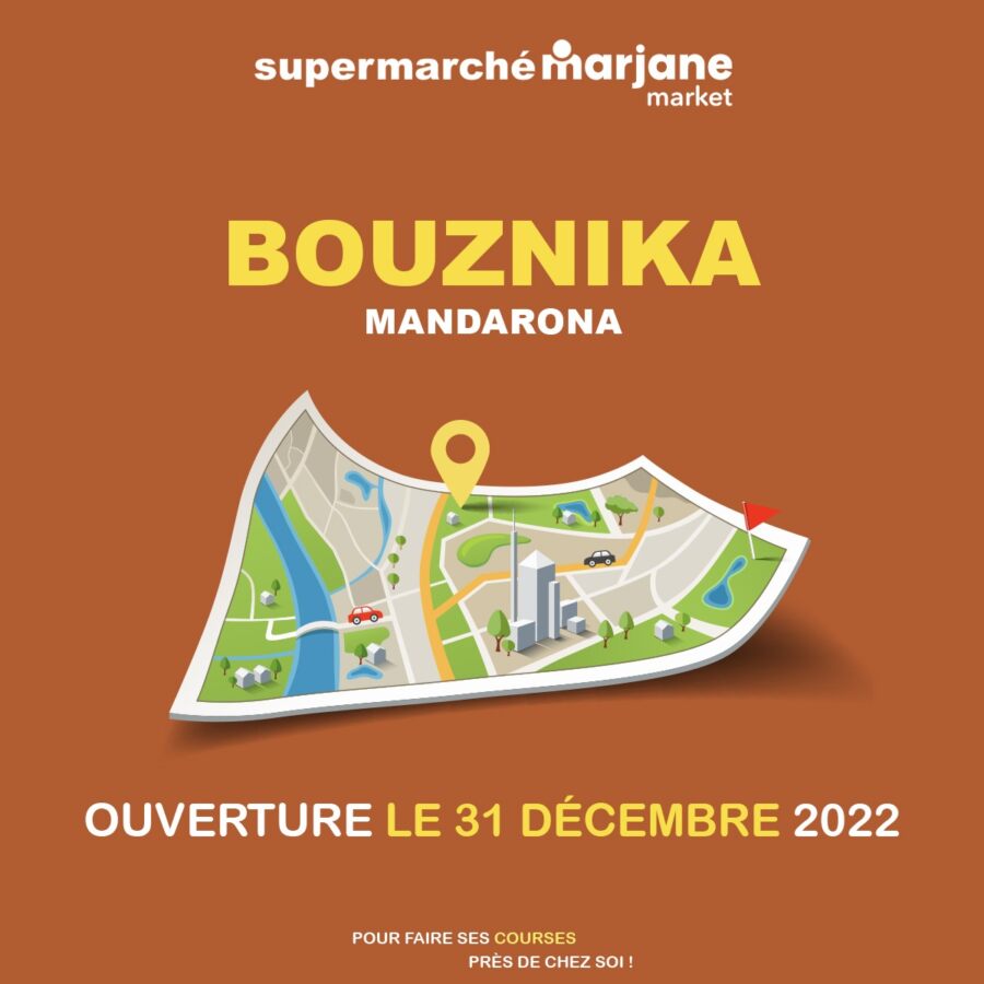 Nouvel ouverture magasin Marjane Market Bouznika MANDARONA le 31 décembre 2023 عروض مرجان mai 2024