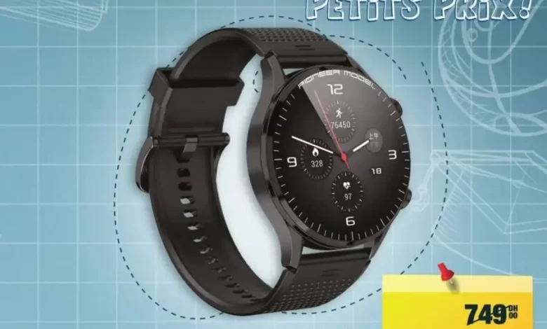 Offres Rentrée Scolaire Aswak Assalam Smart Watch Bluetooth avec fonction appel ZATEC 499Dhs au lieu de 749Dhs