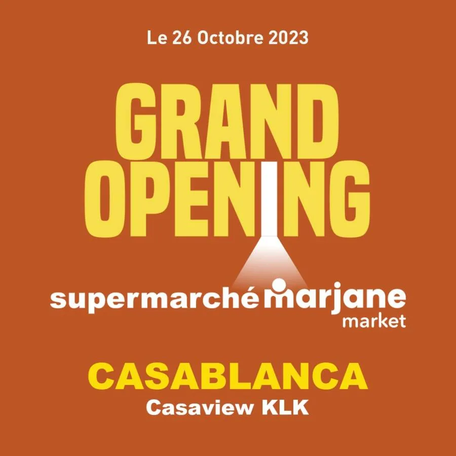 Ouverture nouveau magasin Marjane Market KLK CASAVIEWS Hay Hassani Casablanca عروض مرجان mai 2024