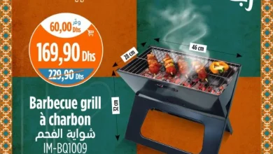 Barbecue grill à charbon pliable
