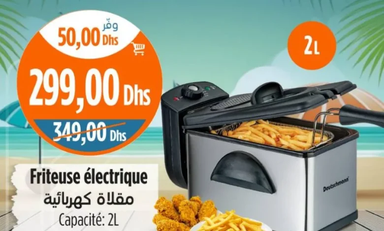 Friteuse électrique DEUTCHMANN 2 litres