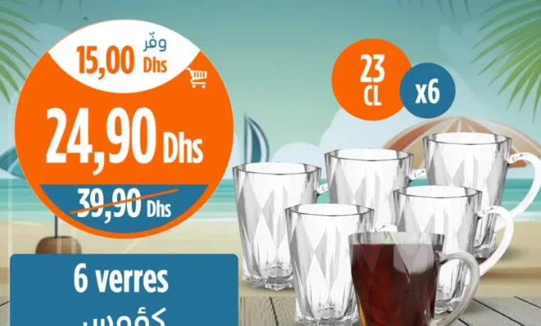 set de 6 Verres 23cl CITY GLASS