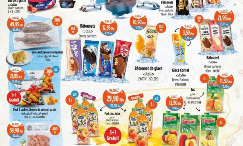 Catalogue Kazyon Market Maroc Glaces et produits frais