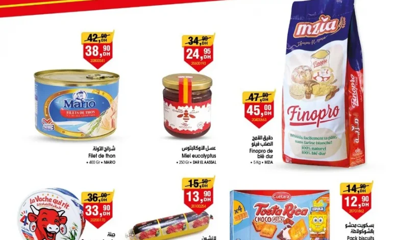 Promotions Produits alimentaires