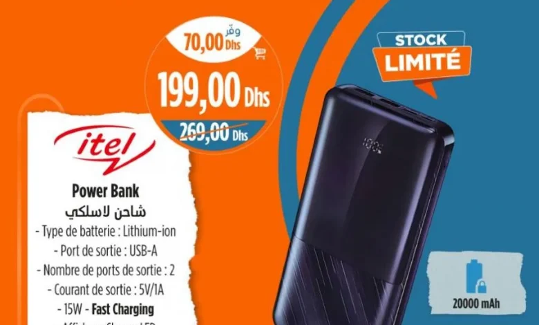 Power Bank 2000Mah ITEL STAR200P