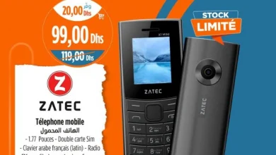 Téléphone mobile Double SIM Type C ZATEC