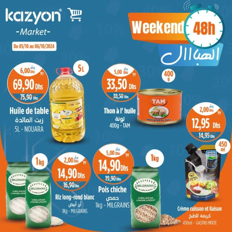 Offres du Week-end عروض نهاية الأسبوع chez Kazyon Market Maroc