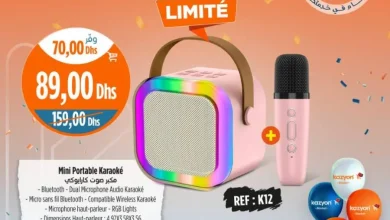 Microphone Haut-parleur sans fil audio Mini Karaoké portable KINYO