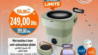 Mini lave linge semi-auto pliable 0.3Kg