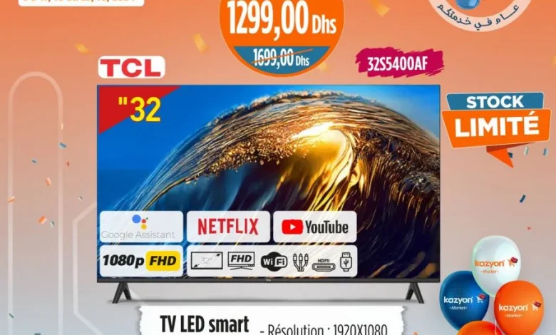 Smart TV LED 32 pouces Full HD TCL