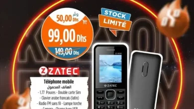 Téléphone mobile double Sim ZATEC