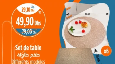 Set de table 6 pièce