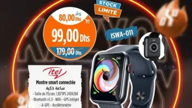 SmartWatch Bleutooth Wifi Gps divers coloris iTEL