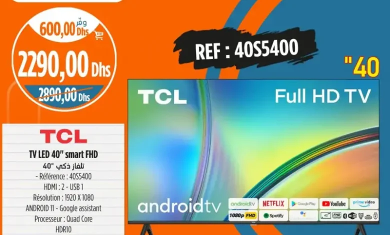 Smart TV Full HD 40 pouces TCL