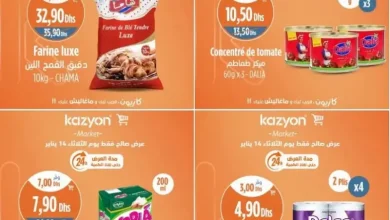 Offres Promo 24h du Mardi 14 janvier 2025 seulement chez Kazyon Market Maroc عروض كازيون janvier 2025