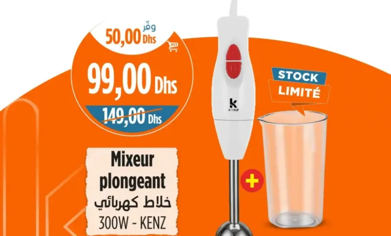 Mixeur plongeant 300w KENZ