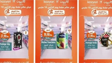 Offres Promo 24h du lundi 10 mars 2025 seulement chez Kazyon Market Maroc عروض كازيون mars 2025