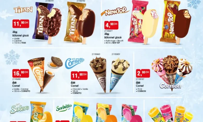 spécial Glaces عروض المثلجات