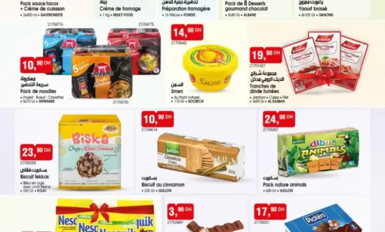 Spécial produits alimentaires