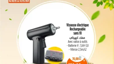 Visseuse électrique rechargeable sans fil avec valise à outils