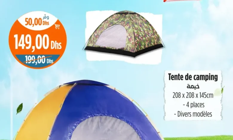 Tente de camping 4 places