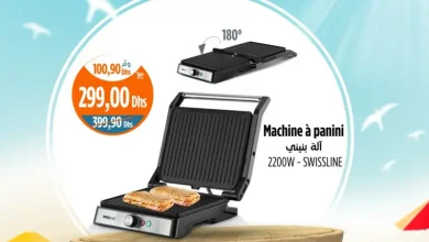 Machine à panini rotation 180° SWISSLINE