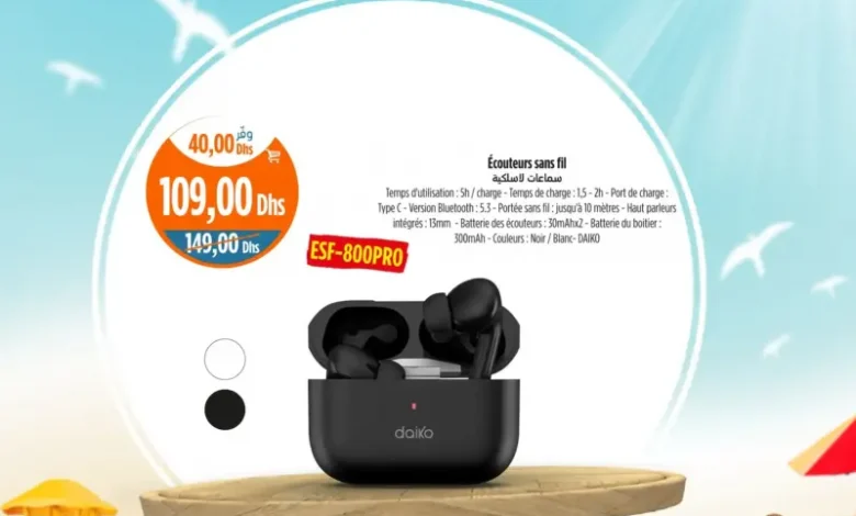 Ecouteurs sans fil ESF-800PRO DAIKO