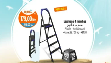 Escabeau 4 marches max 150Kg KENZO