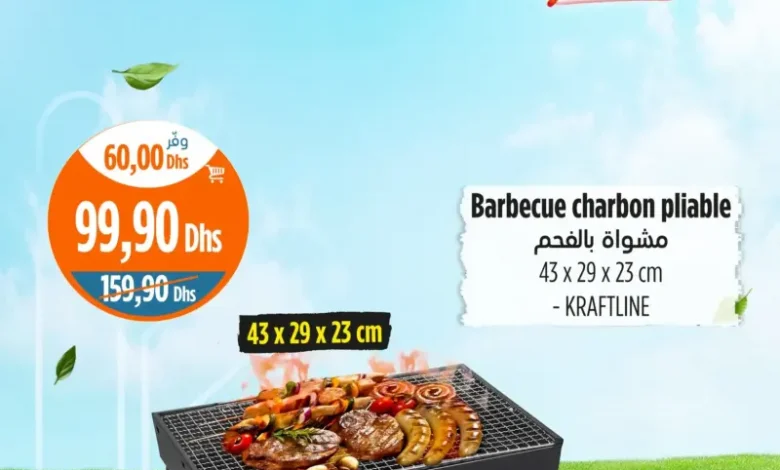 Barbecue charbon pliable KRAFTLINE
