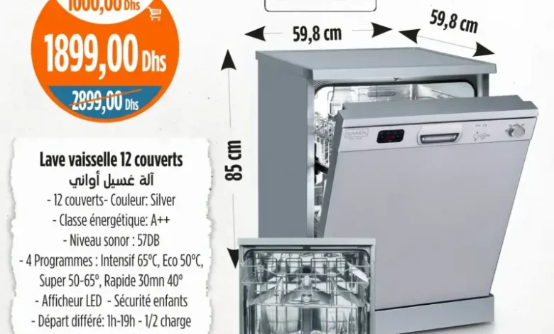 Lave vaisselle 12 couverts SINKEN