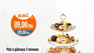 Plat à gâteaux 3 niveaux