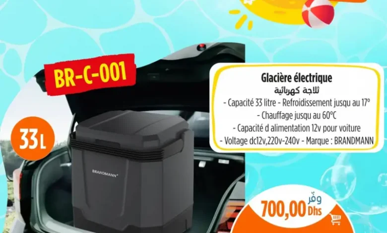 Glacière électrique 33 litres BRANDMANN