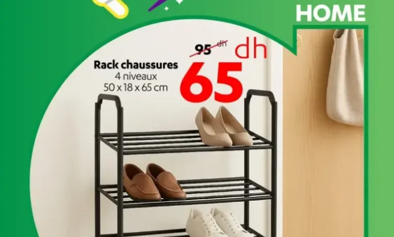 Rack chaussures 4 niveaux