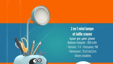Mini lampe et taille crayon 2en1 divers modèles