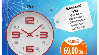 Horloge mural ronde divers couleurs