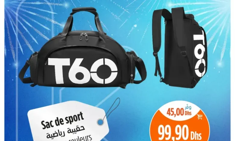 Sac de sport divers couleurs
