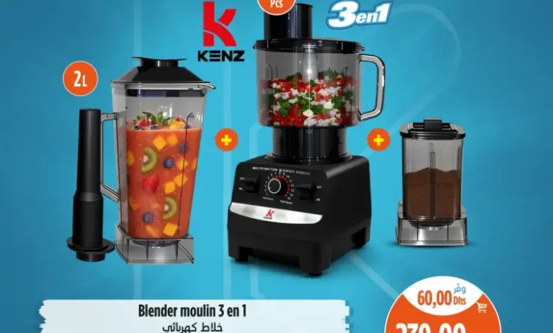 Blender moulin 3en1 KENZ