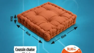 Offres Splendides chez Kazyon Market Maroc Coussin chaise divers couleurs 45x45x10cm عروض كازيون novembre 2025 Coussin chaise divers couleurs