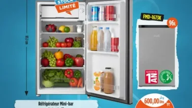 Offres Splendides chez Kazyon Market Maroc Réfrigérateur Minibar 96litres DAIKO عروض كازيون novembre 2025 Réfrigérateur Minibar 96litres DAIKO
