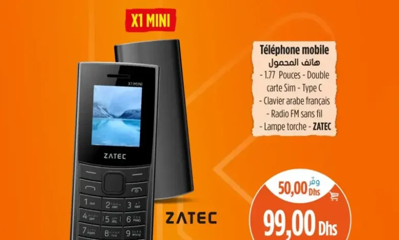 Téléphone mobile X1 MINI ZATEC